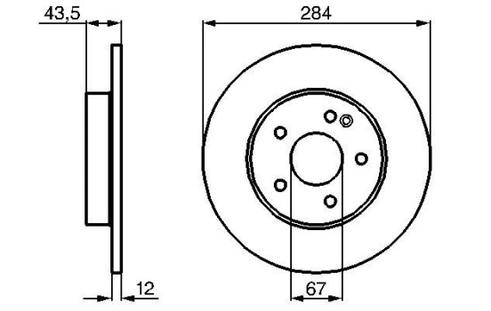 Disco de freno delantero BD208 Bosch, Imagen 5