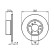 Disco de freno delantero BD262 Bosch