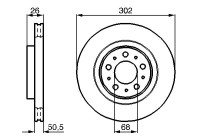 Disco de freno delantero BD385 Bosch