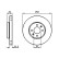 Disco de freno delantero BD518 Bosch, Miniatura 5