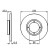 Disco de freno delantero BD626 Bosch, Miniatura 5