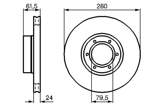 Disco de freno delantero BD658 Bosch, Imagen 5