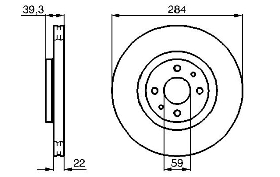 Disco de freno delantero BD694 Bosch, Imagen 5