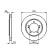 Disco de freno delantero BD739 Bosch, Miniatura 5