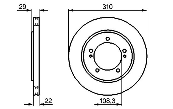 Disco de freno delantero BD739 Bosch, Imagen 5