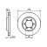 Disco de freno delantero BD865 Bosch