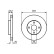 Disco de freno delantero BD904 Bosch, Miniatura 5