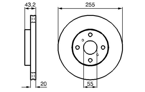 Disco de freno delantero BD904 Bosch, Imagen 5