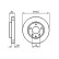 Disco de freno delantero BD907 Bosch
