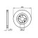 Disco de freno delantero BD913 Bosch, Miniatura 4