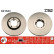 Disco de freno delantero DF1623 TRW