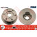 Disco de freno delantero DF1726S TRW