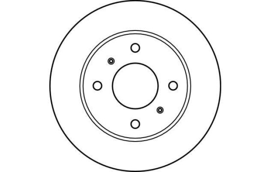 Disco de freno delantero DF2591 TRW, Imagen 3