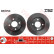Disco de freno delantero DF2753 TRW