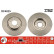 Disco de freno delantero DF4025 TRW, Miniatura 2