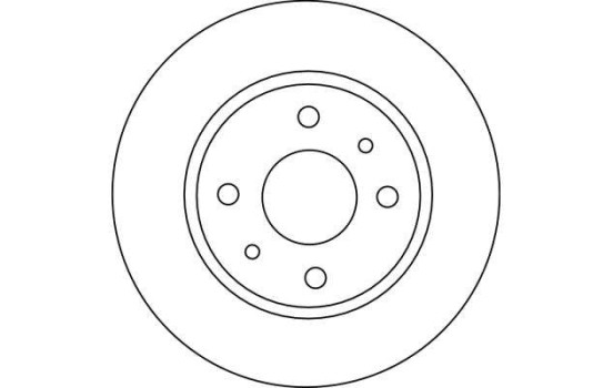 Disco de freno delantero DF4108 TRW, Imagen 2