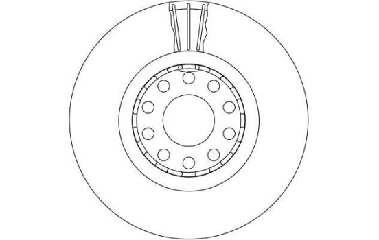 Disco de freno delantero DF4125S TRW, Imagen 3