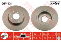 Disco de freno delantero DF4131 TRW
