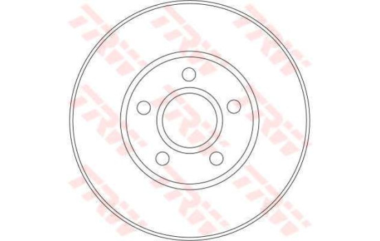 Disco de freno delantero DF4277 TRW, Imagen 2