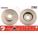 Disco de freno delantero DF4443 TRW