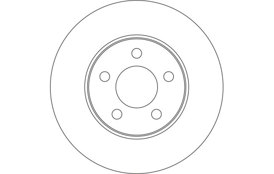Disco de freno delantero DF4503 TRW, Imagen 2