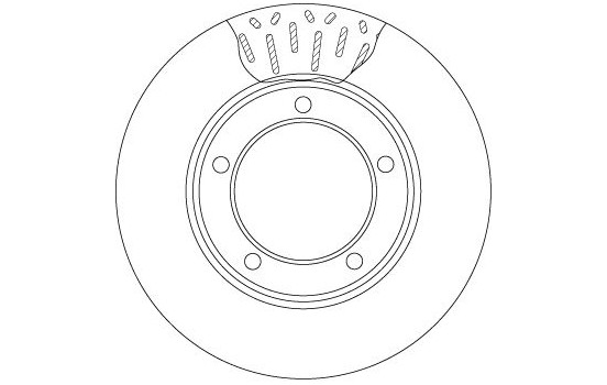 Disco de freno delantero DF4506 TRW, Imagen 3