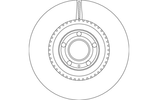 Disco de freno delantero DF4757S TRW, Imagen 2