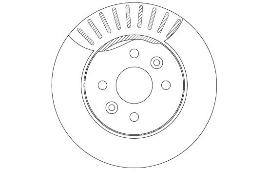 Disco de freno delantero DF7178 TRW, Imagen 4