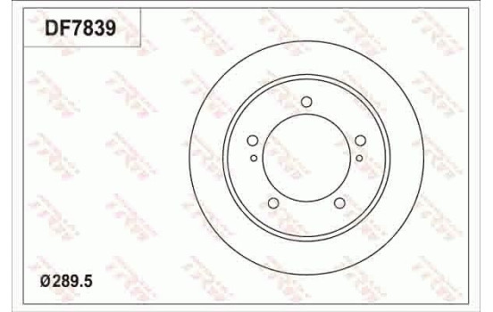 Disco de freno DF7839 TRW, Imagen 2