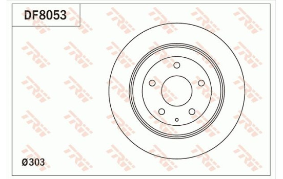 Disco de freno DF8053 TRW