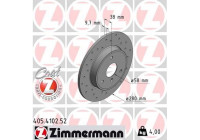 Disco de freno DISCO DE FRENO DEPORTIVO COAT Z 405.4102.52 Zimmermann
