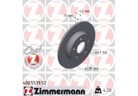 Disco de freno DISCO DE FRENO DEPORTIVO Z 400.5539.52 Zimmermann