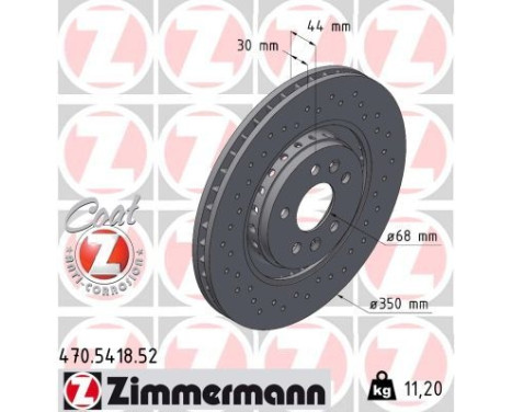 Disco de freno DISCO DE FRENO DEPORTIVO Z 470.5418.52 Zimmermann