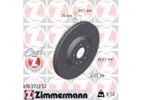 Disco de freno DISCO DE FRENO DEPORTIVO Z 610.3722.52 Zimmermann