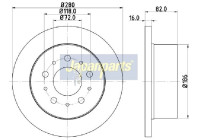 Disco de freno DP-0609 Japanparts