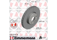 Disco de freno FORMULA S COAT Z 400.5519.30 Zimmermann