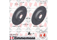 Disco de freno NEGRO Z 400.3682.53 Zimmermann