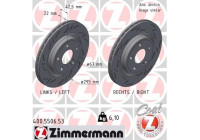 Disco de freno NEGRO Z 400.5506.53 Zimmermann