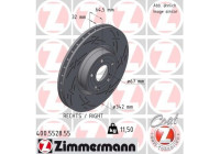 Disco de freno NEGRO Z 400.5528.55 Zimmermann