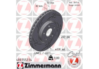 Disco de freno NEGRO Z 400.5552.54 Zimmermann