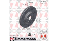 Disco de freno NEGRO Z 400.5555.54 Zimmermann
