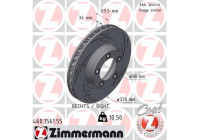 Disco de freno NEGRO Z 460.1561.55 Zimmermann