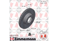 Disco de freno NEGRO Z 460.4513.55 Zimmermann