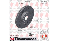 Disco de freno NEGRO Z 600.3243.54 Zimmermann