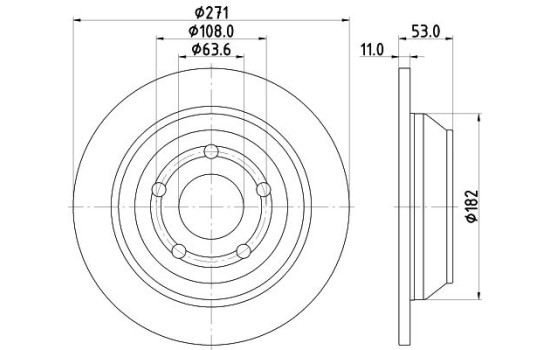 Disco de freno PRO 8DD 355 133-781 Hella