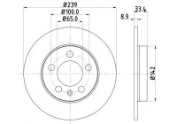 Disco de freno recubierto 54058PRO 8DD 355 107-461 Hella
