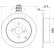 Disco de freno recubierto 54261PRO 8DD 355 110-471 Hella