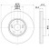 Disco de freno recubierto 54264PRO 8DD 355 110-531 Hella