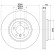 Disco de freno recubierto 54553PRO 8DD 355 113-531 Hella