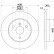 Disco de freno recubierto 54555PRO 8DD 355 113-561 Hella